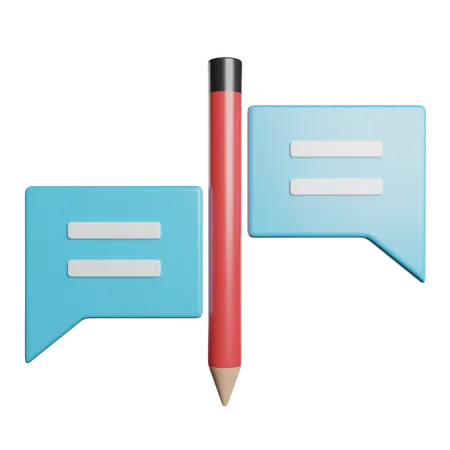 Content Writing  3D Icon