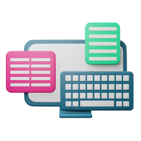 Content Writing  3D Icon