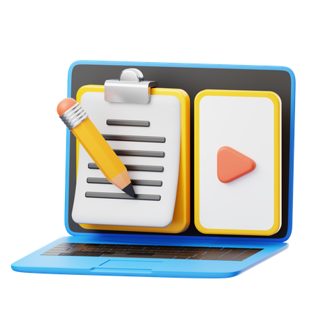 Content writing  3D Icon
