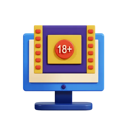 Contenu adulte  3D Icon