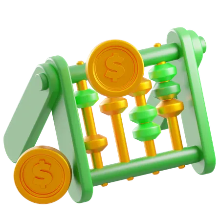 Conteo financiero  3D Icon