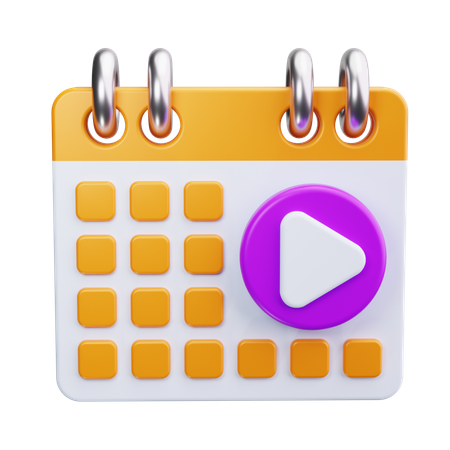 Calendário de conteúdo  3D Icon