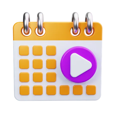 Calendário de conteúdo  3D Icon