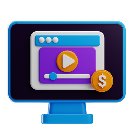 Conteúdo pago  3D Icon