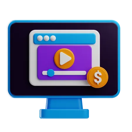 Conteúdo pago  3D Icon