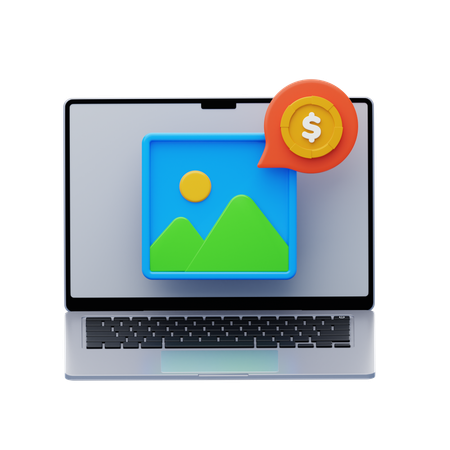 Conteúdo pago  3D Icon