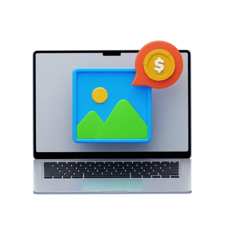 Conteúdo pago  3D Icon