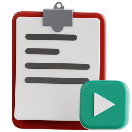 Roteiro de conteúdo  3D Icon