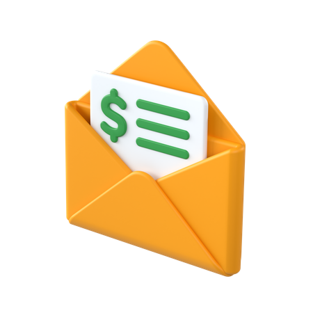 Contracheque  3D Icon