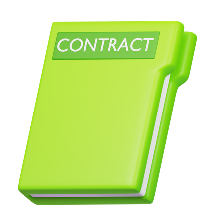 Contract Book  3D Icon