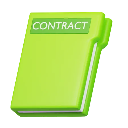 Contract Book  3D Icon