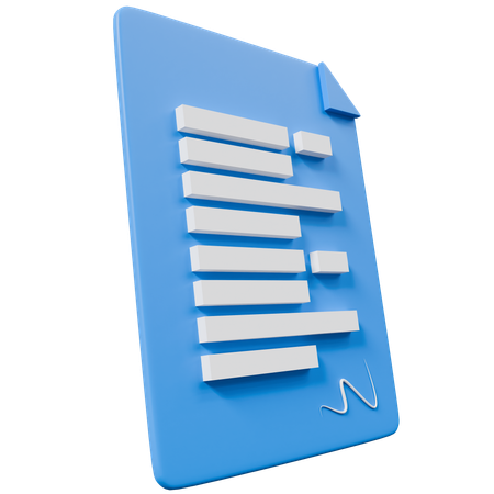 契約書  3D Icon