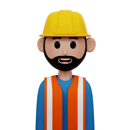 Contractor  3D Icon