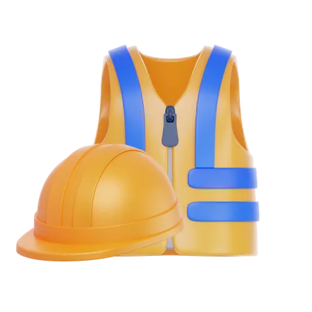 Contractor Vest Safety Kit  3D Icon