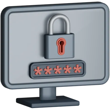 Contraseña  3D Icon