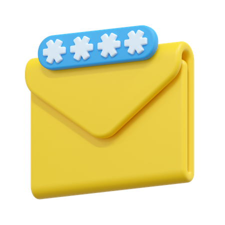 Contraseña de Email  3D Icon