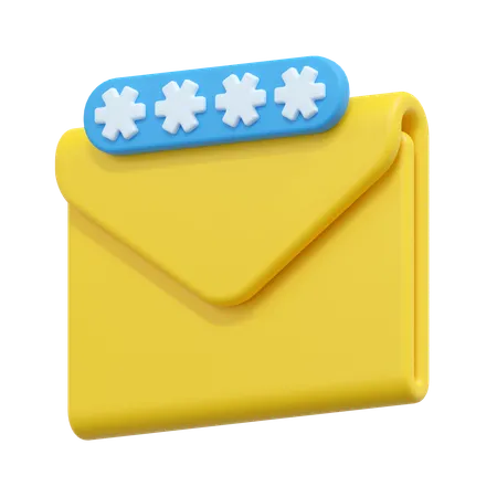 Contraseña de Email  3D Icon