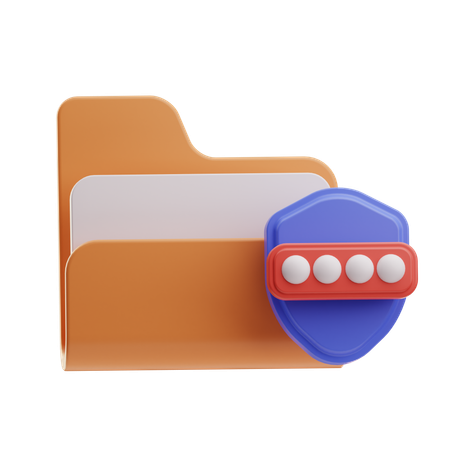 Contraseña de la carpeta  3D Icon