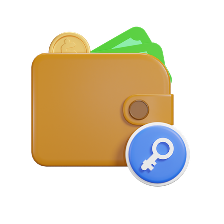 Pago con contraseña  3D Icon