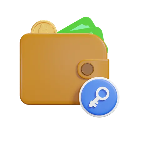 Pago con contraseña  3D Icon