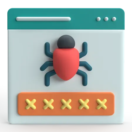 Phishing de contraseñas  3D Icon