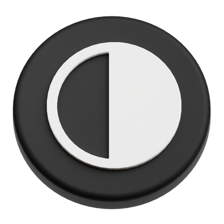 Contrast  3D Icon