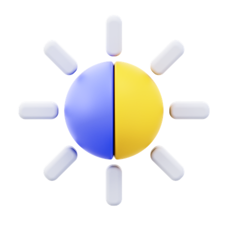 Contrast  3D Icon