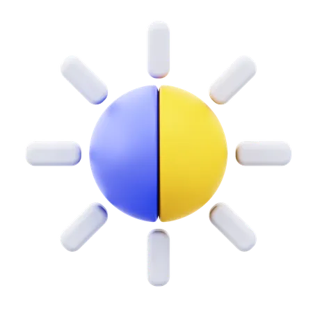Contrast  3D Icon