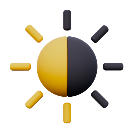 Contrast  3D Icon
