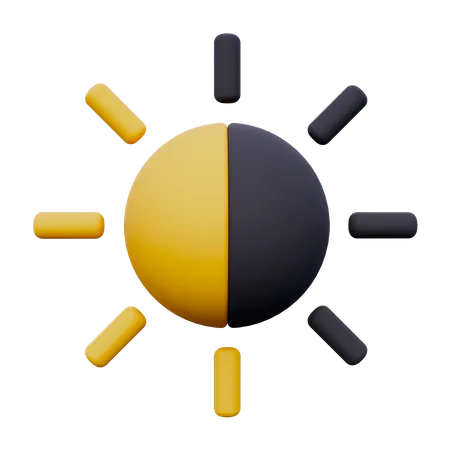 Contrast  3D Icon