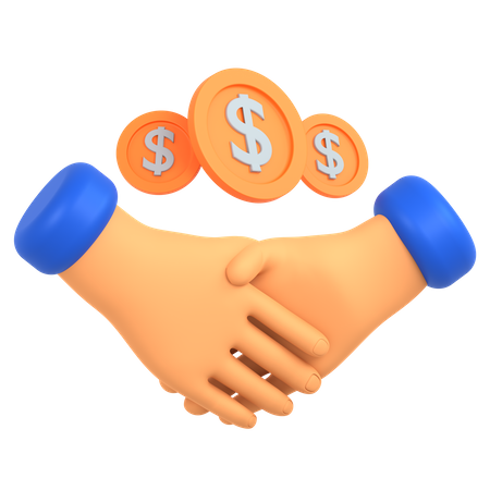 Contrat d'affaire  3D Icon