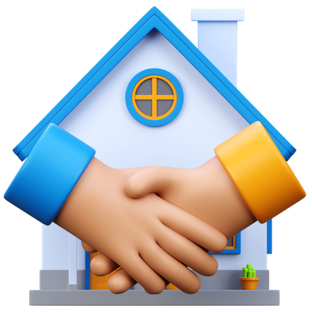 Contrat immobilier  3D Icon