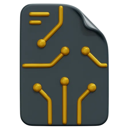 Contrat intelligent  3D Icon