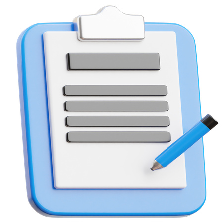 Contrato Comercial  3D Icon