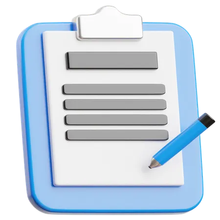 Contrato Comercial  3D Icon