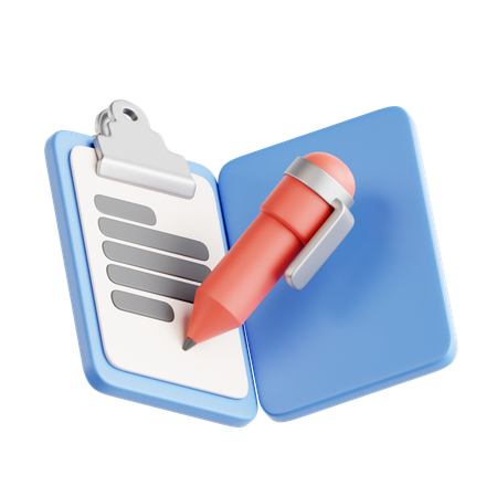 Contrato Comercial  3D Icon