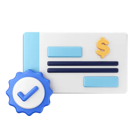 Pago del contrato  3D Icon