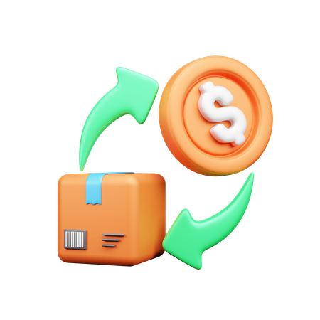 Paiement à la livraison  3D Icon