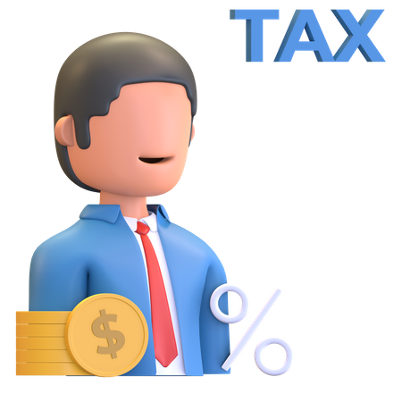 Contribuable  3D Icon