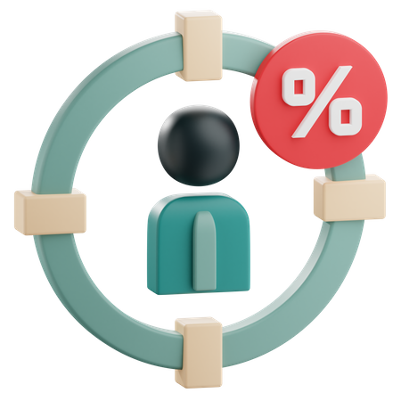 Contribuable cible  3D Icon