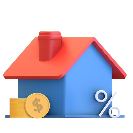 Contribuição predial  3D Icon