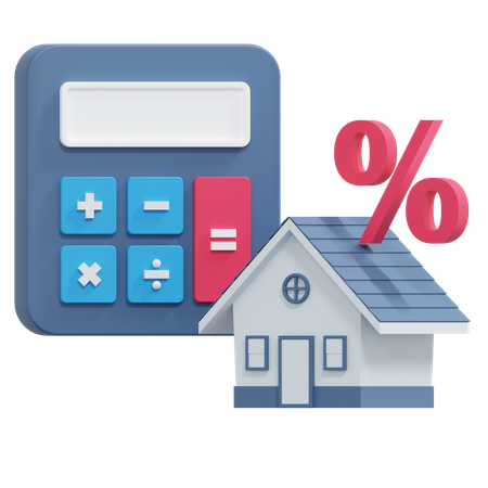 Contribuição predial  3D Icon