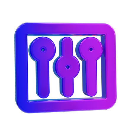 Control  3D Icon