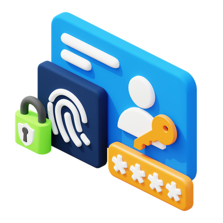 Control de acceso  3D Icon