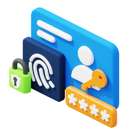 Control de acceso  3D Icon