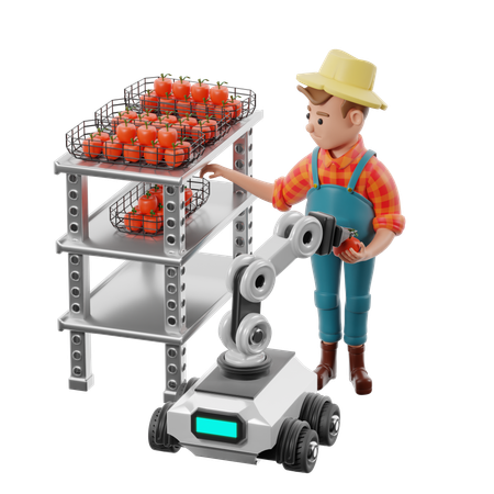 Control de calidad de la cosecha automatizada por parte del agricultor  3D Icon