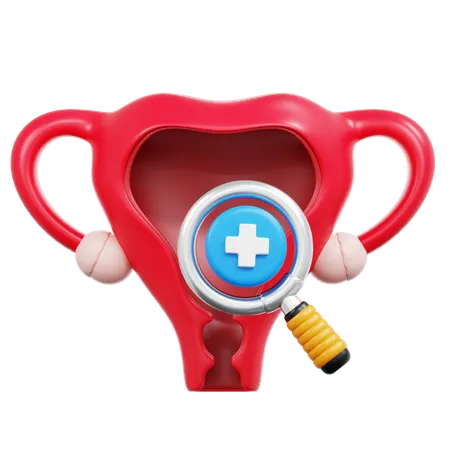 Detección de cáncer de cuello uterino  3D Icon