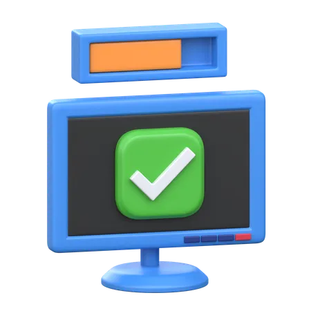 Monitor de control  3D Icon