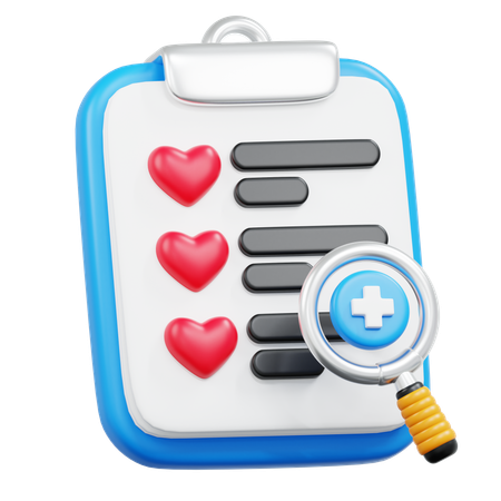 Control de salud  3D Icon