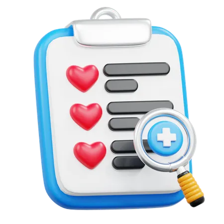 Control de salud  3D Icon